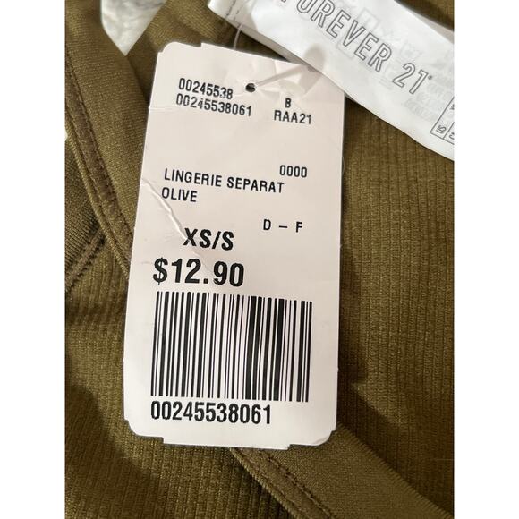 Forever 21 size xs/s olive green lingerie seamless bodysuit. - Picture 4 of 5